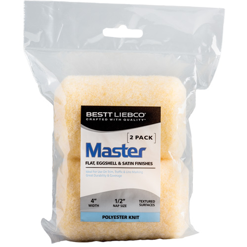 Master Trim and Traffic Roller Refill, 13 mm (1/2") Nap, 101.6 mm (4") L Equipex