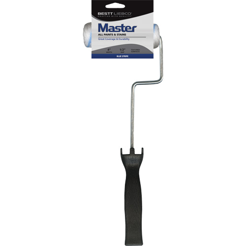 Master Blue Stripe Mini Roller Cover, 2 Pieces Equipex