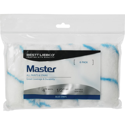 Mini couvre-rouleau &agrave; bande bleue Master, Nap 13 mm (1/2"), 101,6 mm (4") l Equipex