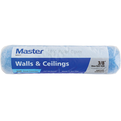 Master Woven Roller Cover, 10 mm (3/8") Nap, 240 mm (9-1/2") L Equipex