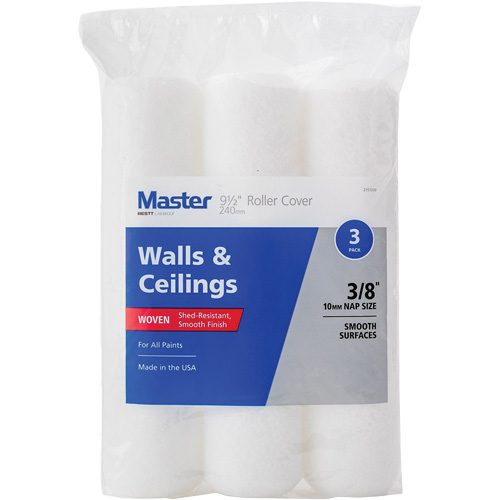 Master Woven Roller Cover, 10 mm (3/8") Nap, 240 mm (9-1/2") L Equipex