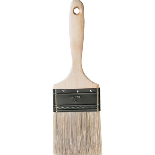 Pinceau pour murs et moulures One Coat, Soie blanche, Manche Bois, Largeur de 3" Equipex