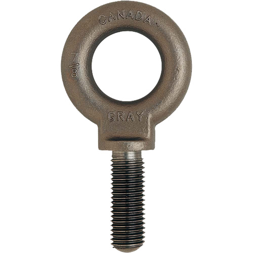 Eye Bolts, Uncoated Natural Finish, 1300lbs. (0.65 tons) Capacity Equipex