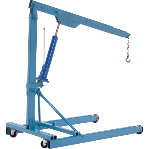Portable Floor Cranes, 8' Lift, 1000 lbs. (0.5 tons), 70-1/2" Arm, 69-1/4" H Equipex