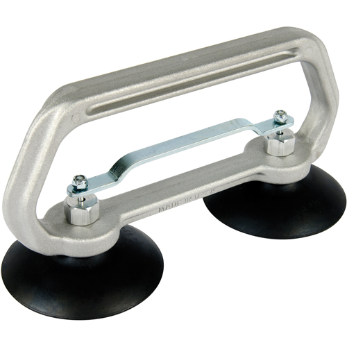 Appareils &agrave; ventouses - Ventouse double industrielle, 50 lb Capacit&eacute;, 4", Barre &agrave; tirer, 10" Longueur de la manche Equipex
