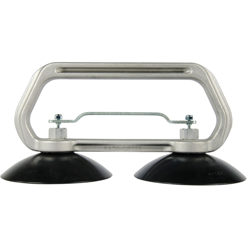 Appareils &agrave; ventouses - Ventouse double industrielle, 75 lb Capacit&eacute;, 5", Barre &agrave; tirer, 10" Longueur de la manche Equipex