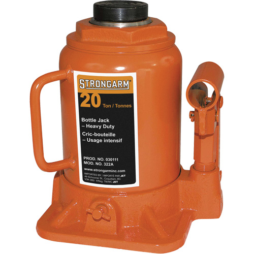 322A Bottle Jack, 20 Ton(s), 14-3/4" Raised Height Equipex
