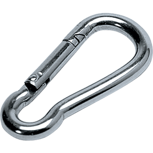 Zinc Plated Snap Hook, 1400 lbs. (0.7 tons) Working Load Limit, 1/2" Size, 11/16" Eye Equipex