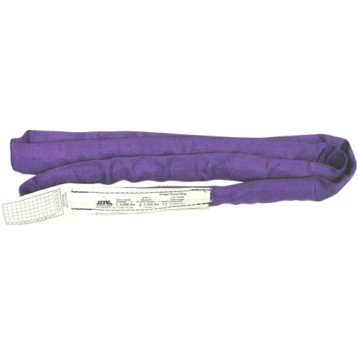 &eacute;lingues rondes, Mauve, 2" la x 4' lo, 3000 lb Charge verticale Equipex