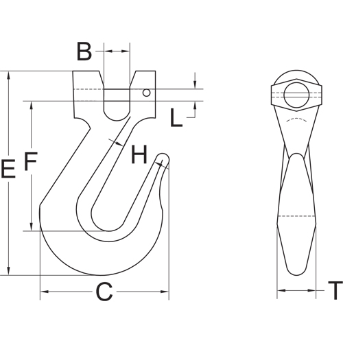 Clevis Slip Hook - Grade 70 Equipex