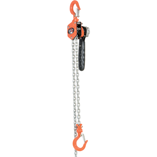 Mini Lever Hoist, 10' Lift, 500 lbs. (0.25 tons) Capacity, Steel Chain Equipex