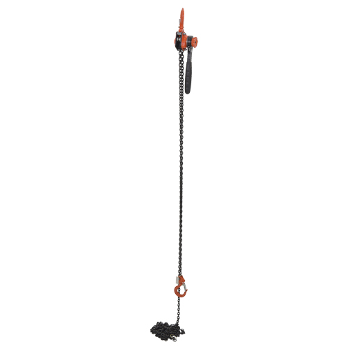 Mini Lever Hoist, 20' Lift, 1000 lbs. (0.5 tons) Capacity, Steel Chain Equipex