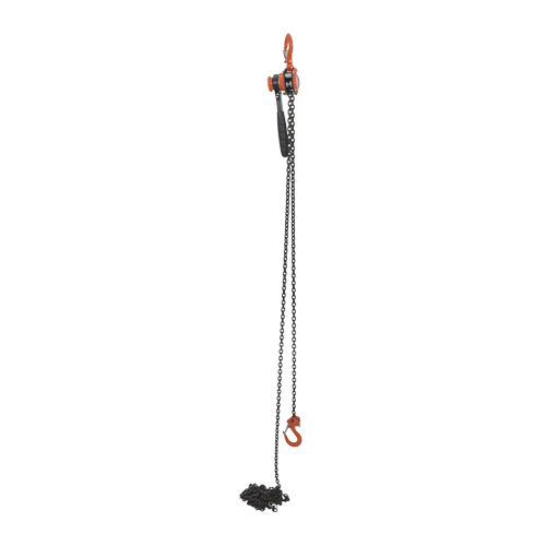 Mini Lever Hoist, 20' Lift, 1000 lbs. (0.5 tons) Capacity, Steel Chain Equipex
