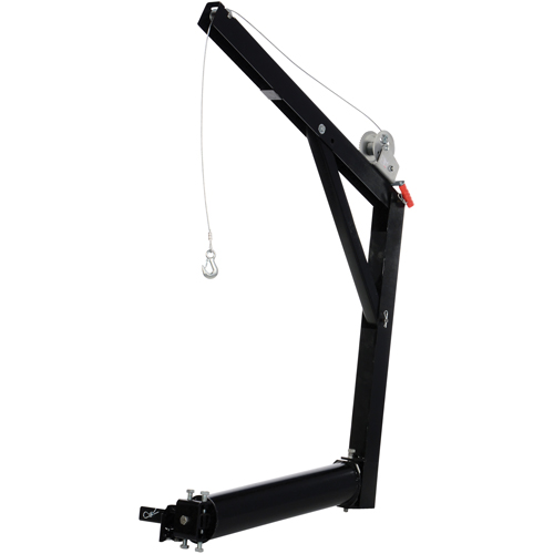 Grue &agrave; fl&egrave;che pour camion mont&eacute;e sur barre d''attelage, Capacit&eacute; de 600 lb (0,3 tonne), Limite de 84-5/8" Equipex