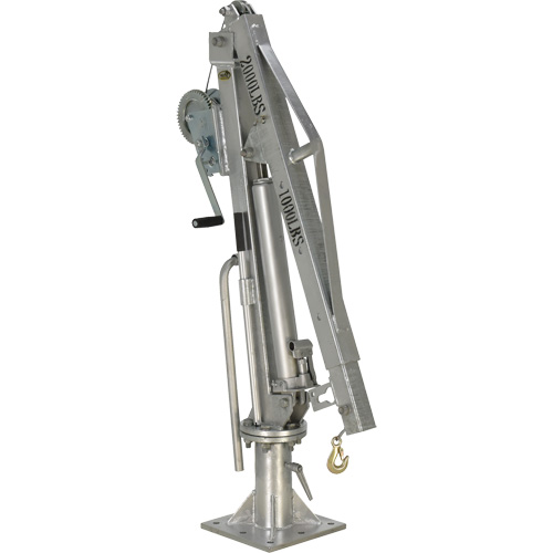 Winch Operated Truck Jib Crane, 1000 lbs. (0.5 tons) Capacity, 97" Max. Clearance Equipex