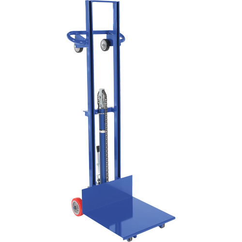 Hydraulic Platform Lift Stacker, Foot Pump Operated, 400 lbs. Capacity, 51-1/8" Max Lift Equipex