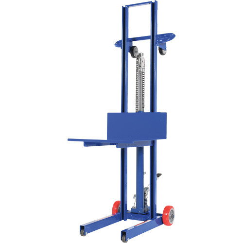 Hydraulic Platform Lift Stacker, Foot Pump Operated, 400 lbs. Capacity, 51-1/8" Max Lift Equipex