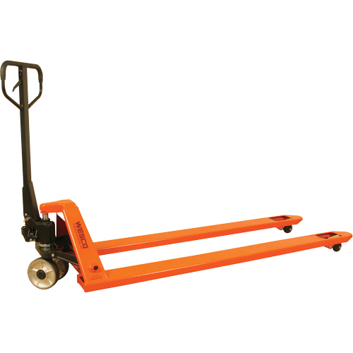 Long Fork Pallet Truck, 70" L x 27" W, 4400 lbs. Capacity Equipex