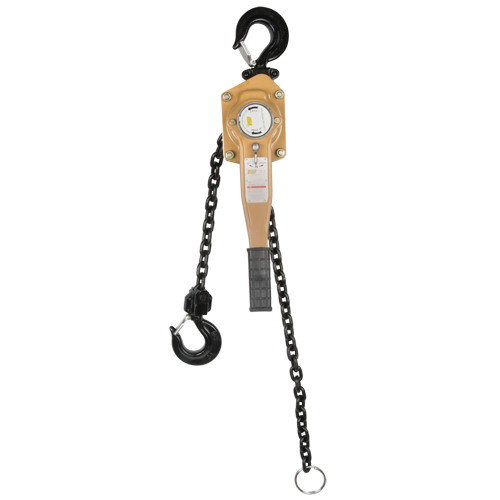 Heavy Duty Gold Series Lever Chain Hoist, 10' Lift, 12000 lbs. (6 tons) Capacity, Alloy Steel Chain Equipex
