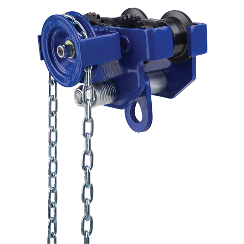 Geared Trolley, 2000 lbs. (1 tons) Capacity, 2-13/32" - 5" Equipex