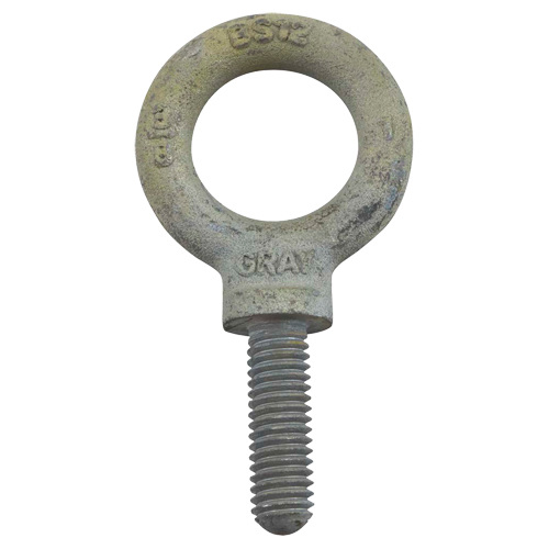 Eye Bolt, 2-13/16" Dia., 2" L, Galvanized, 7200 lbs. (3.6 tons) Capacity Equipex