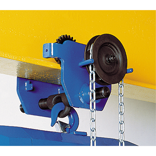 Chariot &agrave; avanc&eacute;e par chaîne Corso, 40 000 lb (20 tonnes) Capacit&eacute;, 5-1/3" - 8-2/3" Equipex