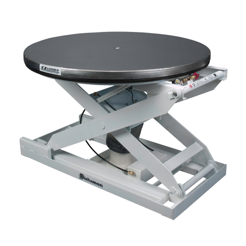 Positionneur pour palette &agrave; nivellement automatique EZ Loader E - plateforme en acier inoxydable, 43" lo x 43" la, Capacit&eacute; 4000 lb Equipex