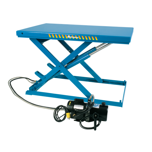 Table &eacute;l&eacute;vatrice &agrave; ciseaux &eacute;lectrique-hydraulique LoProfile, Acier, 32-1/2" lo x 23-1/2" la, Capacit&eacute; 550 lb Equipex