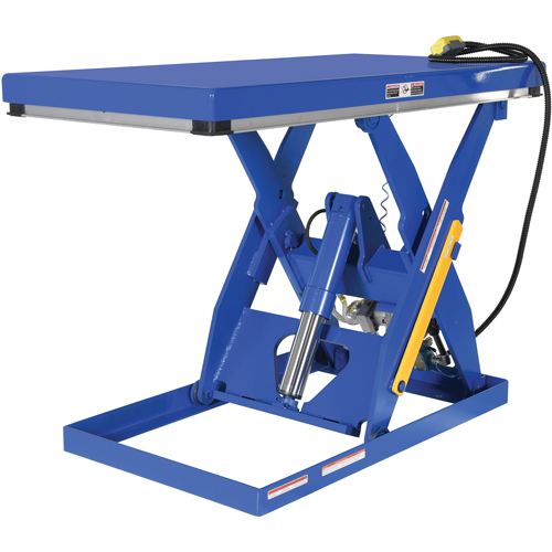 Table &eacute;l&eacute;vatrice &agrave; ciseaux hydraulique, Acier, 60" lo x 30" la, Cap. 3000 lb Equipex