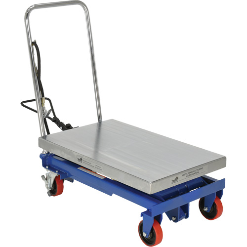 Pneumatic Hydraulic Scissor Lift Table, Steel, 32-1/2" L x 19-3/4" W, 1000 lbs. Cap. Equipex