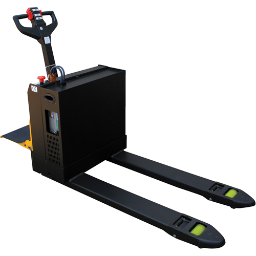 Transpalette &eacute;lectrique motoris&eacute; a/plateforme &agrave; conducteur debout, Capacit&eacute; 4500 lb, 48" lo x 30,25" la Equipex
