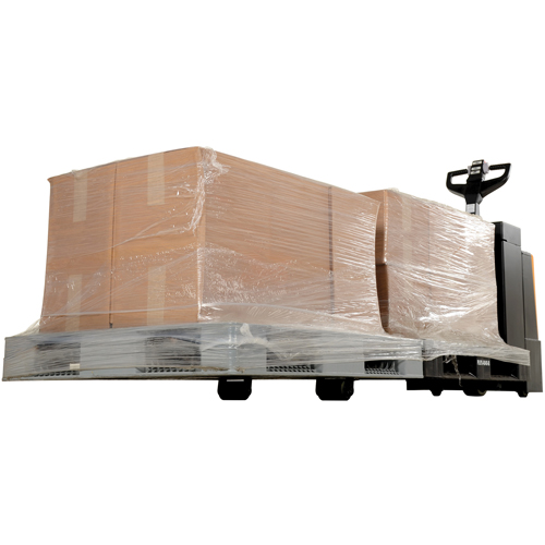 Fully Powered Electric Pallet Truck With  Stand-On Platform, 4500 lbs. Cap., 96" L x 30" W Equipex
