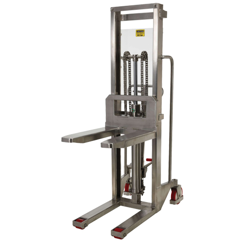 Gerbeur Hefti-Lift, M&eacute;canisme Pompe au pied, Capacit&eacute; de 880 lb, Levage max de 59" Equipex
