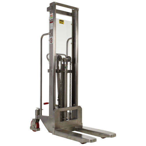 Gerbeur Hefti-Lift, M&eacute;canisme Pompe au pied, Capacit&eacute; de 880 lb, Levage max de 59" Equipex