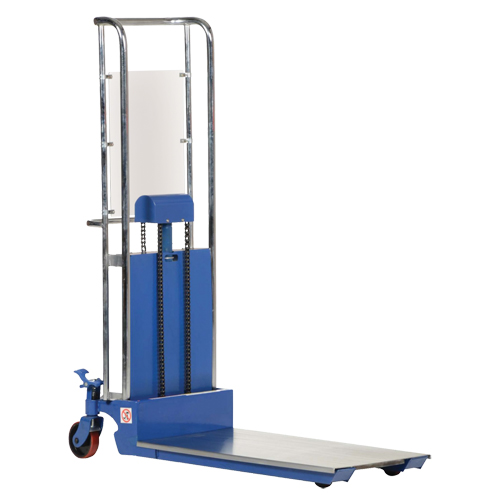 Hefti-Lift Load Stacker, Foot Pump Operated, 300 lbs. Capacity, 59" Max Lift Equipex