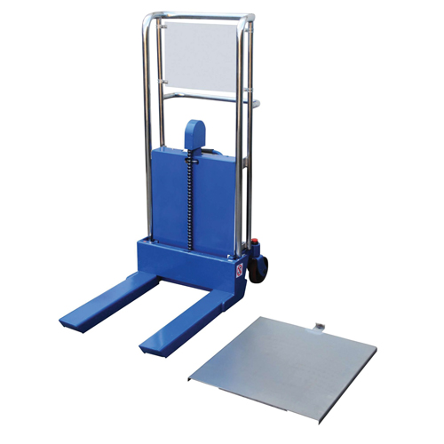Hefti-Lift Load Stacker, Foot Pump Operated, 880 lbs. Capacity, 44" Max Lift Equipex