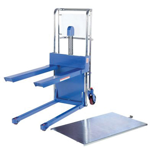Hefti-Lift Load Stacker, Foot Pump Operated, 400 lbs. Capacity, 44" Max Lift Equipex