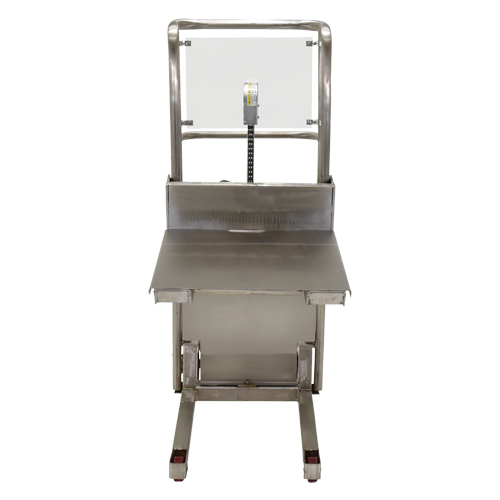 Hefti-Lift Load Stacker, Foot Pump Operated, 450 lbs. Capacity, 45-5/8" Max Lift Equipex