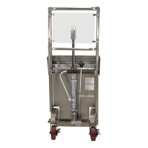 Hefti-Lift Load Stacker, Foot Pump Operated, 450 lbs. Capacity, 45-5/8" Max Lift Equipex