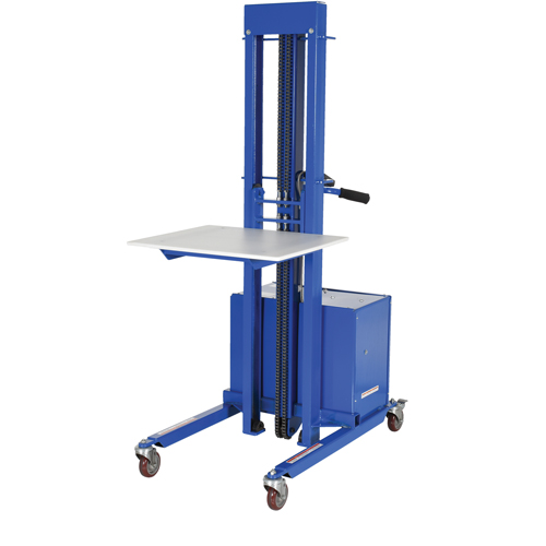 Gerbeur &agrave; levage rapide, M&eacute;canisme &eacute;lectrique, Capacit&eacute; de 400 lb, Levage max de 57" Equipex