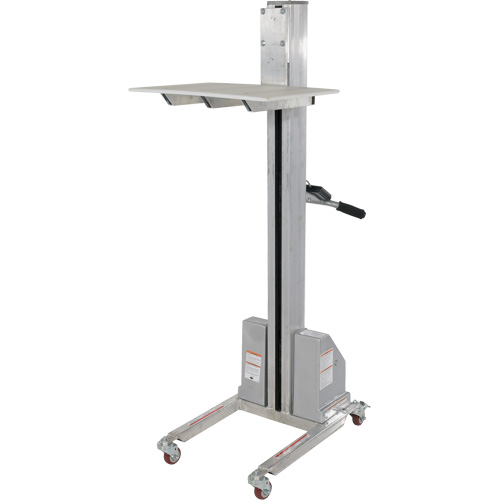 Quick Lift Stacker, Electric Operated, 175 lbs. Capacity, 57" Max Lift Equipex