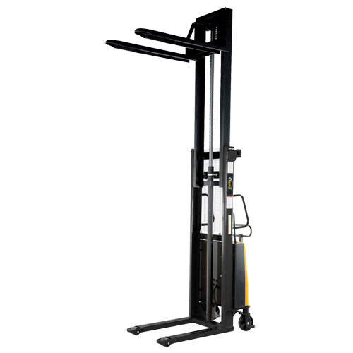 Gerbeur pour chariot &eacute;l&eacute;vateur, Fonctionnement &eacute;lectrique, Capacit&eacute; 2000 lb, Lev&eacute;e max 118" Equipex