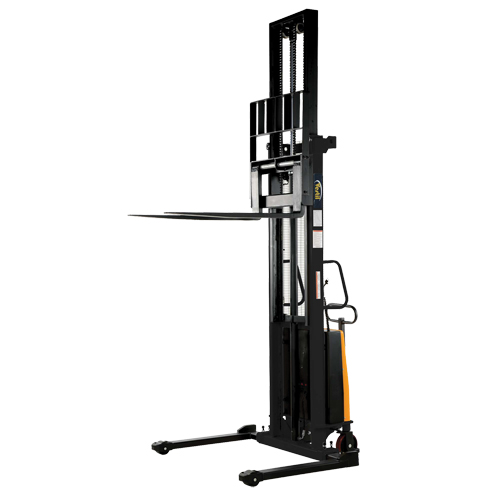 Gerbeur pour chariot &eacute;l&eacute;vateur, Fonctionnement &eacute;lectrique, Capacit&eacute; 2000 lb, Lev&eacute;e max 150" Equipex