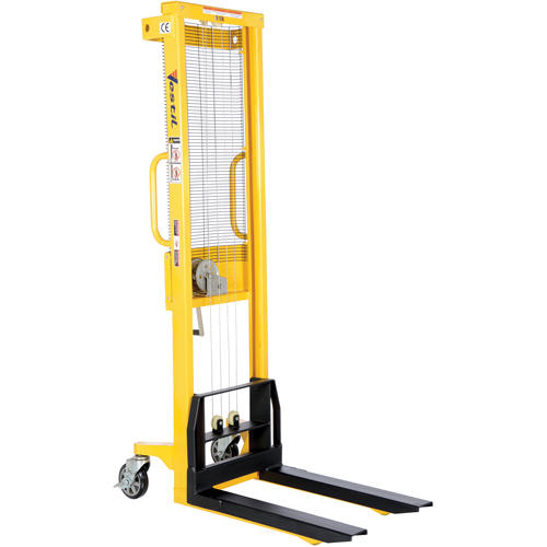 Gerbeur manuel, Fonctionnement Treuil manuel, Capacit&eacute; 770 lb, Lev&eacute;e max 60" Equipex