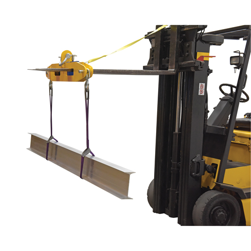 Poutre de levage pour chariot &eacute;l&eacute;vateur, Ouverture des fourches 7" x 2-1/2" Equipex