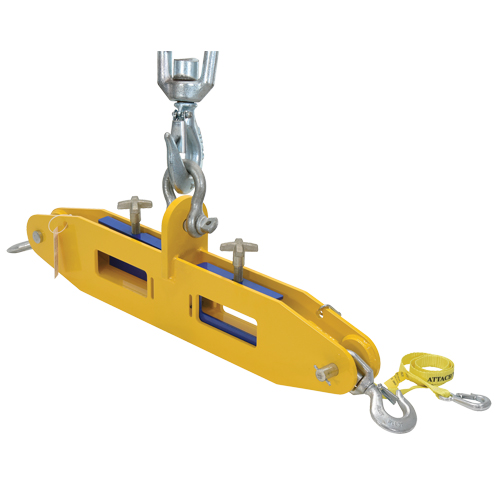 Poutre de levage pour chariot &eacute;l&eacute;vateur, Ouverture des fourches 7" x 2-1/2" Equipex