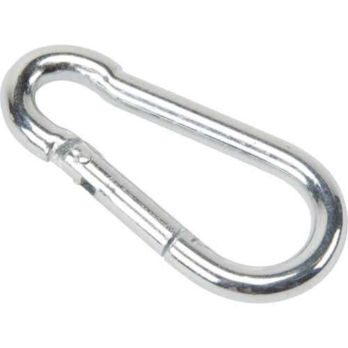 Zinc Plated Snap Hook, 220 lbs (0.11 tons) Working Load Limit, 3/16" Size, 5/16" Eye Equipex