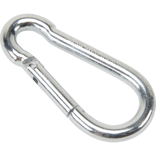 Zinc Plated Snap Hook, 500 lbs (0.25 tons) Working Load Limit, 5/16" Size, 1/2" Eye Equipex