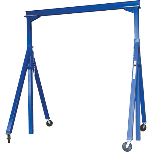 Adjustable Steel Gantry Crane, 10' L, 2000 lbs. (1 tons) Capacity Equipex