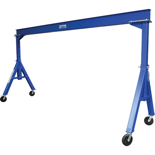 Adjustable Height Gantry Crane, 15' L, 4000 lbs. (2 tons) Capacity Equipex